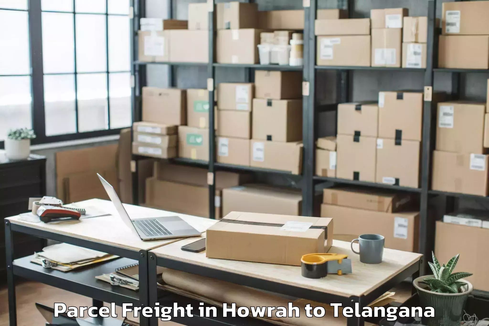 Book Howrah to Lingampet Parcel Freight Online